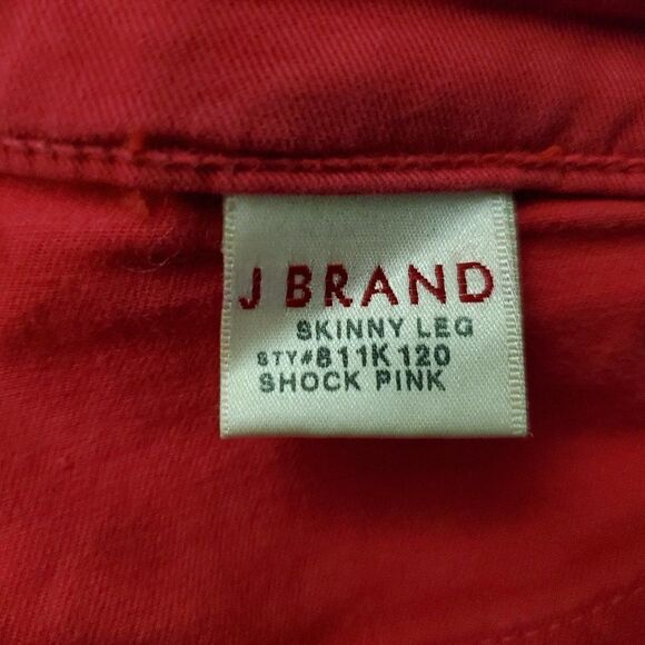 JBRAND J BRAND Shock Pink Skinny Jeans 27 811K - Picture 6 of 9